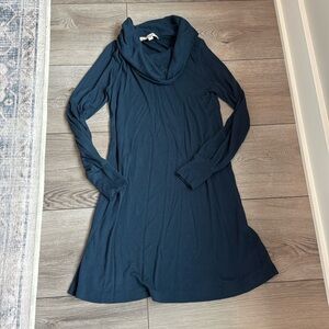 Loft cowl neck long sleeve mini dress